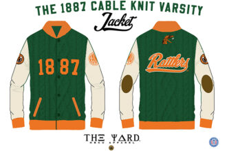 (PRE ORDER) THE "1887 CABLE KNIT VARSITY" JACKET - UNISEX